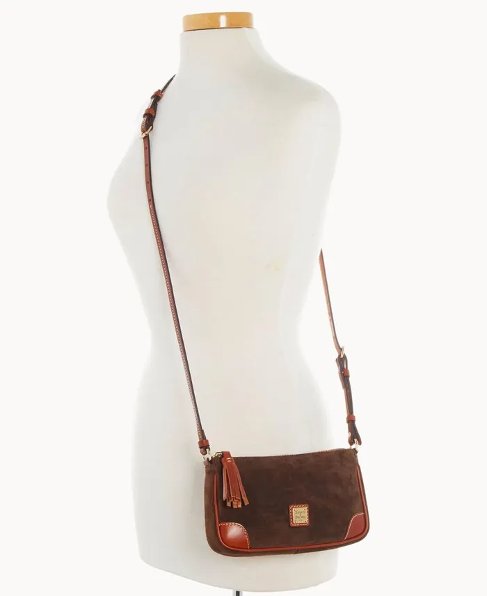 Dooney and Bourke Crossbodies Suede Slim Crossbody Brown Tmoro 8211 WomenMen Dooney and Bourke Crossbodies Suede Slim Crossbody Brown Tmoro 8211 WomenMen