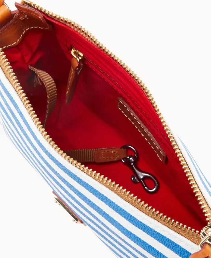 Dooney and Bourke Crossbodies Sullivan Coated Cotton Crossbody Pouchette Blue 8211 WomenMen Dooney and Bourke Crossbodies Sullivan Coated Cotton Crossbody Pouchette Blue 8211 WomenMen