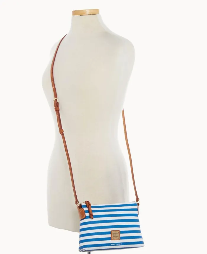 Dooney and Bourke Crossbodies Sullivan Coated Cotton Crossbody Pouchette Blue 8211 WomenMen Dooney and Bourke Crossbodies Sullivan Coated Cotton Crossbody Pouchette Blue 8211 WomenMen
