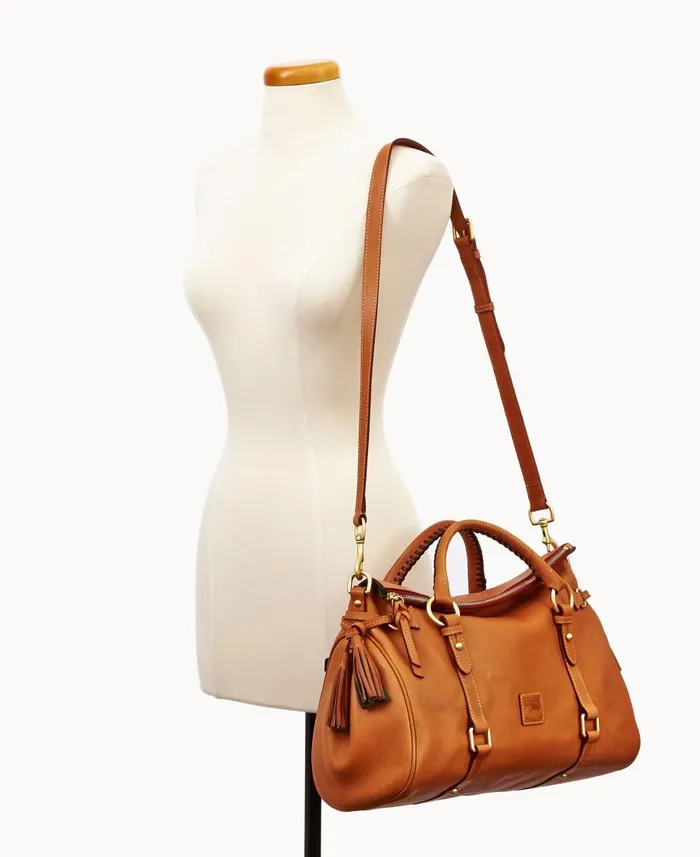 Dooney and Bourke Satchels Florentine Large Satchel Natural 8211 WomenMen