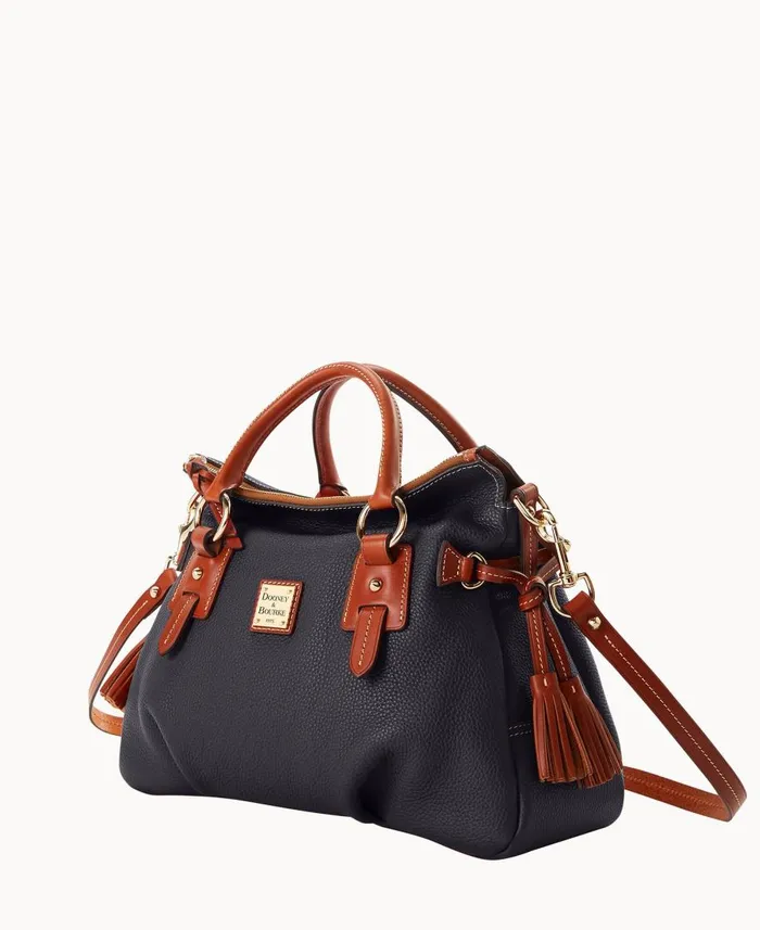 Dooney and Bourke Satchels Pebble Grain Stanwich Satchel Black 8211 WomenMen
