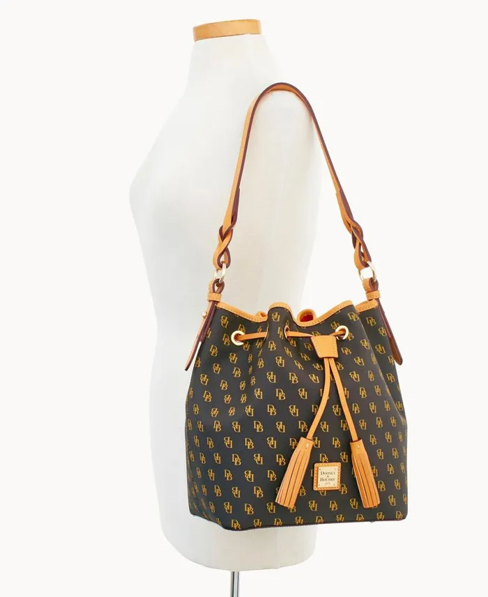 Dooney and Bourke Shoulder Bags Blakely Tasha Drawstring Brown Tmoro 8211 WomenMen Dooney and Bourke Shoulder Bags Blakely Tasha Drawstring Brown Tmoro 8211 WomenMen