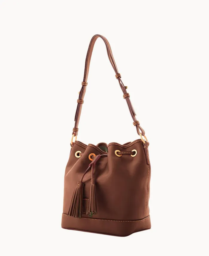 Dooney and Bourke Shoulder Bags Florentine Small Drawstring Chestnut 8211 WomenMen