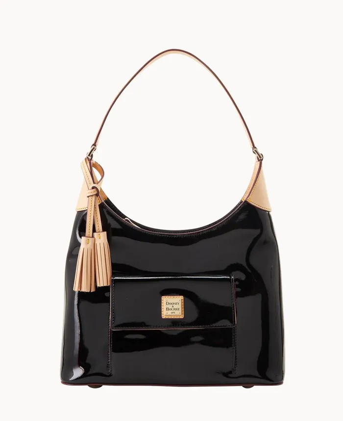 Dooney and Bourke Shoulder Bags Patent Hobo Black 8211 WomenMen