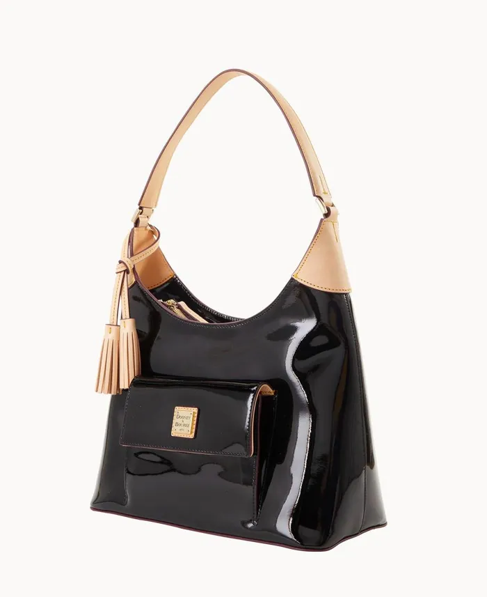 Dooney and Bourke Shoulder Bags Patent Hobo Black 8211 WomenMen