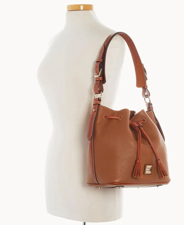 Dooney and Bourke Shoulder Bags Pebble Grain Drawstring Caramel 8211 WomenMen Dooney and Bourke Shoulder Bags Pebble Grain Drawstring Caramel 8211 WomenMen