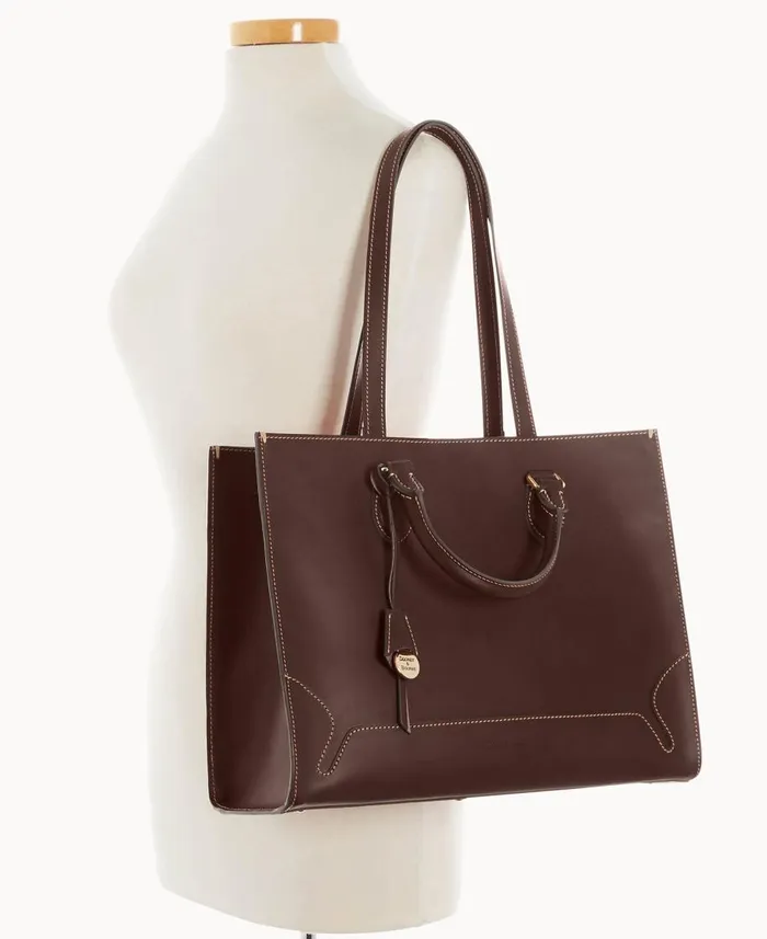 Dooney and Bourke Totes Alto Large Felicita Chocolate 8211 WomenMen