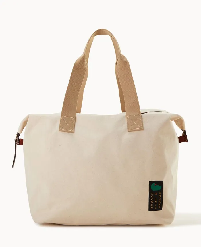 Dooney and Bourke Totes Canvas Carryall 50 Natural 8211 WomenMen