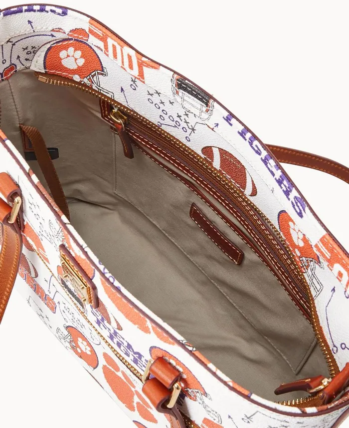 Dooney and Bourke Totes Collegiate Clemson University Shopper Clemson 8211 WomenMen