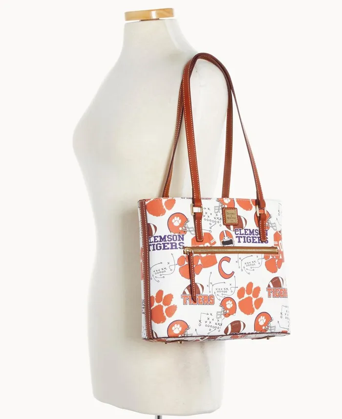 Dooney and Bourke Totes Collegiate Clemson University Shopper Clemson 8211 WomenMen