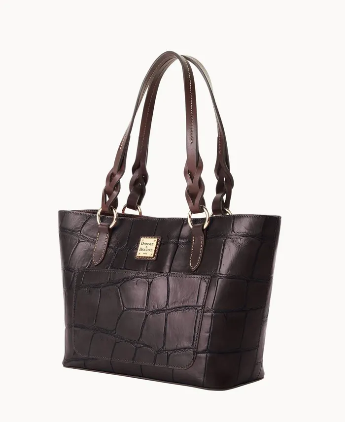 Dooney and Bourke Totes Denison Small Gretchen Tote Espresso 8211 WomenMen