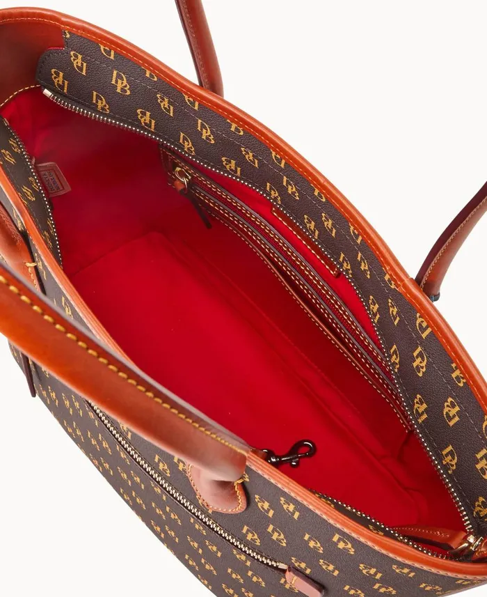 Dooney and Bourke Totes Gretta Tote Brown Tmoro 8211 WomenMen