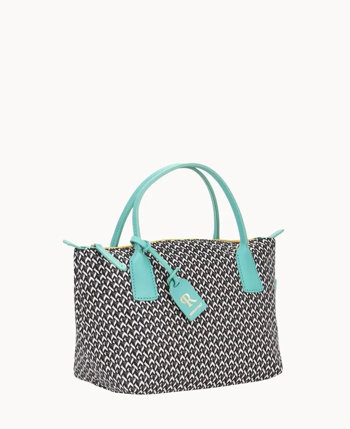 Dooney and Bourke Totes Roberta Pieri Tatami Fun Mini Robertina Tote Aqua 8211 WomenMen Dooney and Bourke Totes Roberta Pieri Tatami Fun Mini Robertina Tote Aqua 8211 WomenMen