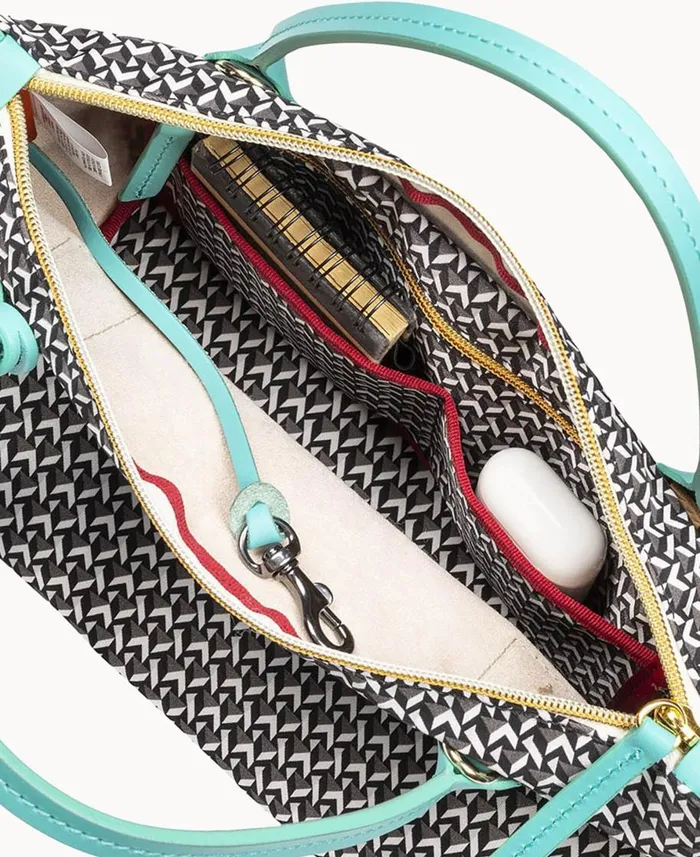 Dooney and Bourke Totes Roberta Pieri Tatami Fun Mini Robertina Tote Aqua 8211 WomenMen Dooney and Bourke Totes Roberta Pieri Tatami Fun Mini Robertina Tote Aqua 8211 WomenMen