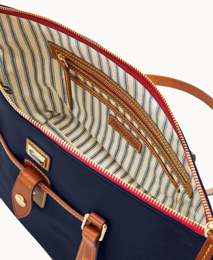 Dooney and Bourke Totes Wayfarer Zip Tote Navy 8211 WomenMen