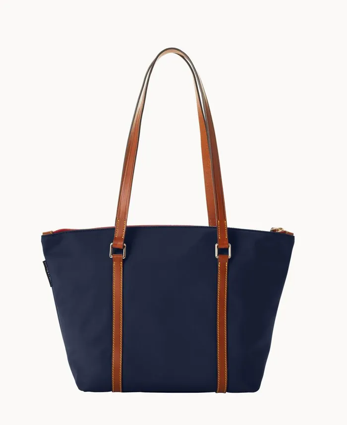 Dooney and Bourke Totes Wayfarer Zip Tote Navy 8211 WomenMen