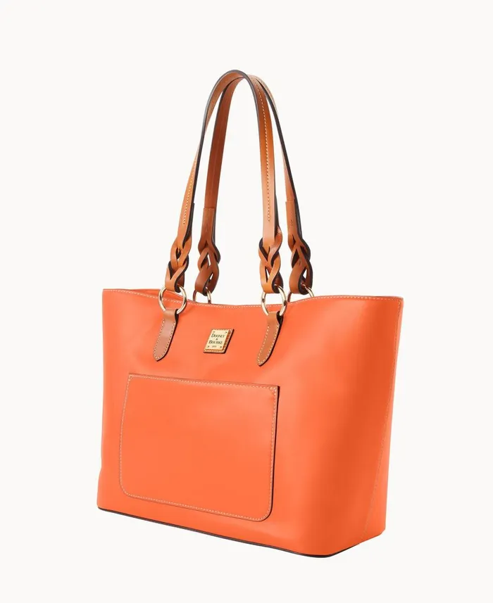 Dooney and Bourke Totes Wexford Leather Tammy Tote Coral 8211 WomenMen
