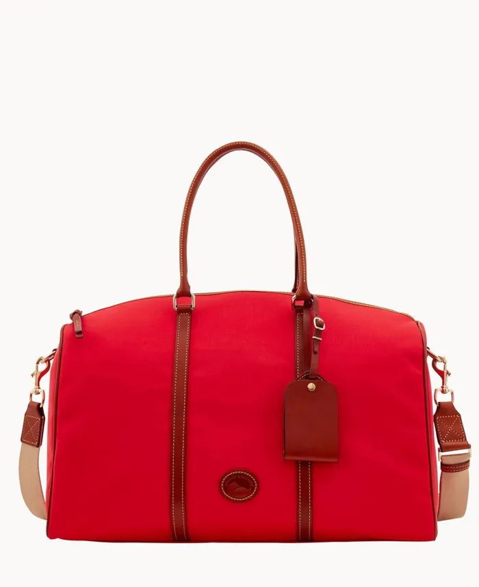 Dooney and Bourke Travel Nylon Carry All Red 8211 WomenMen
