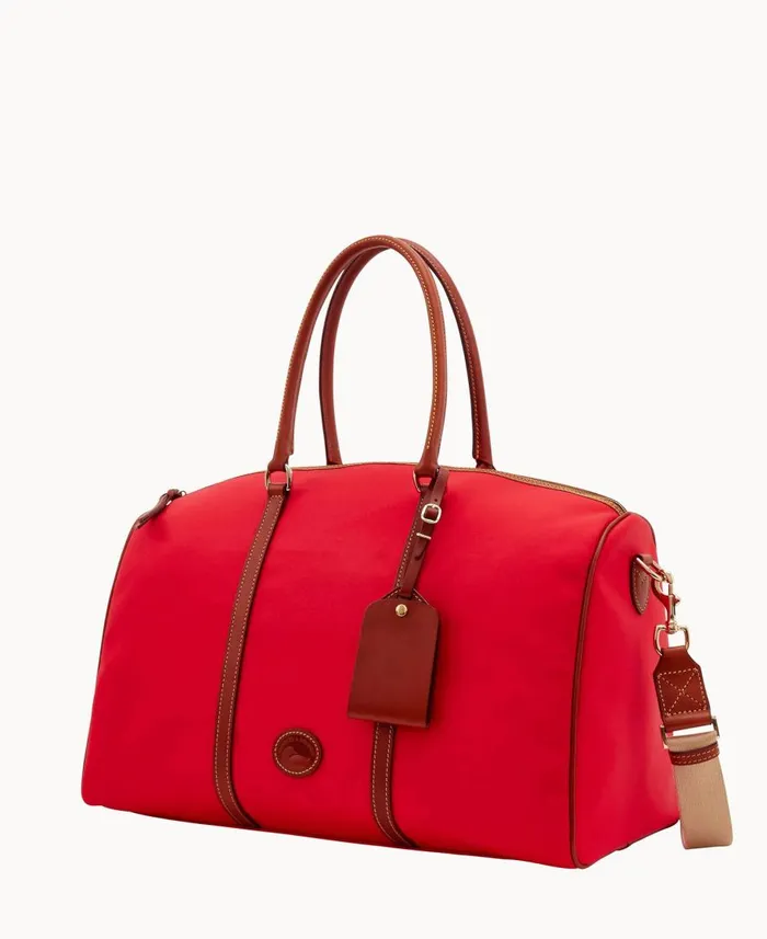 Dooney and Bourke Travel Nylon Carry All Red 8211 WomenMen