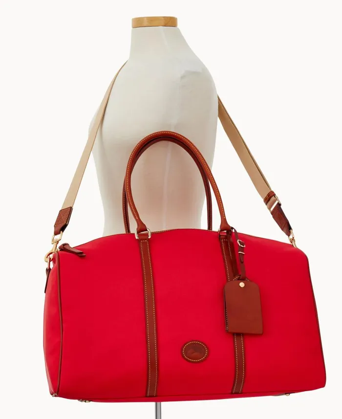 Dooney and Bourke Travel Nylon Carry All Red 8211 WomenMen