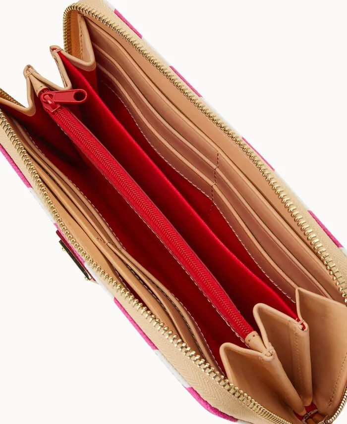 Dooney and Bourke Wallets Chevron Large Zip Around Wallet Fuchsia 8211 WomenMen Dooney and Bourke Wallets Chevron Large Zip Around Wallet Fuchsia 8211 WomenMen
