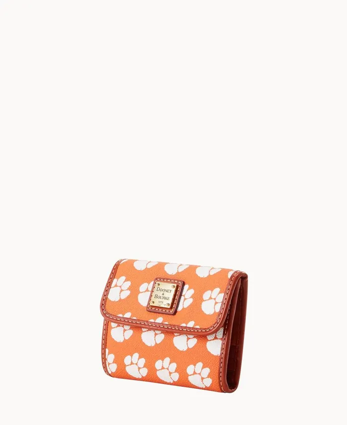 Dooney and Bourke Wallets Collegiate Clemson University Flap Credit Card Wallet Clemson 8211 WomenMen Dooney and Bourke Wallets Collegiate Clemson University Flap Credit Card Wallet Clemson 8211 WomenMen