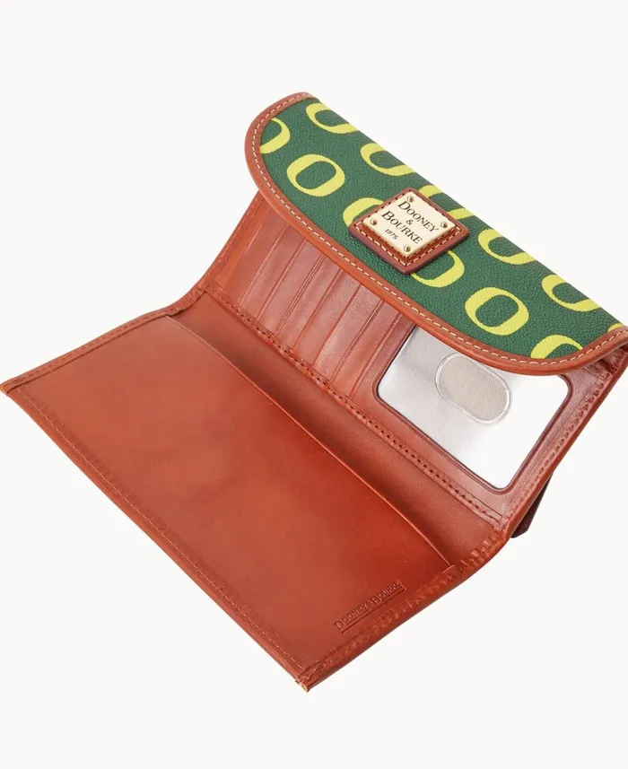 Dooney and Bourke Wallets Collegiate University Of Oregon Continental Clutch Oregon 8211 WomenMen Dooney and Bourke Wallets Collegiate University Of Oregon Continental Clutch Oregon 8211 WomenMen