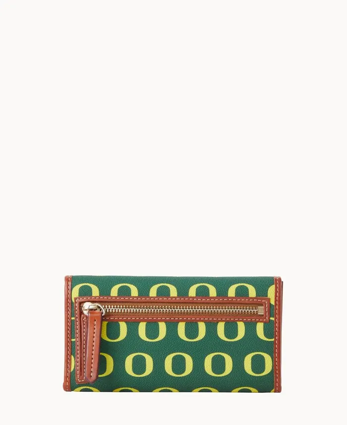 Dooney and Bourke Wallets Collegiate University Of Oregon Continental Clutch Oregon 8211 WomenMen Dooney and Bourke Wallets Collegiate University Of Oregon Continental Clutch Oregon 8211 WomenMen