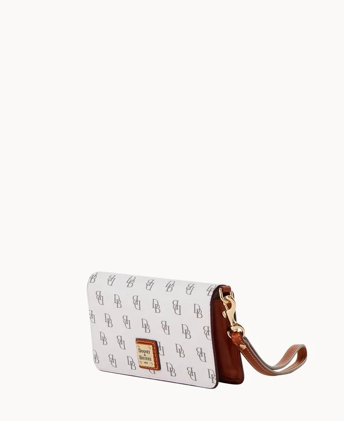 Dooney and Bourke Wallets Gretta Fey Phone Wristlet Bone 8211 WomenMen