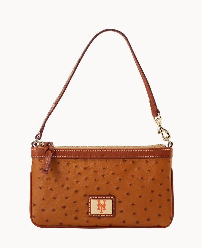 Dooney and Bourke Wallets MLB Mets Large Slim Wristlet Mets 8211 WomenMen
