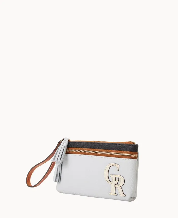 Dooney and Bourke Wallets MLB Rockies Double Zip Wristlet Rockies 8211 WomenMen Dooney and Bourke Wallets MLB Rockies Double Zip Wristlet Rockies 8211 WomenMen
