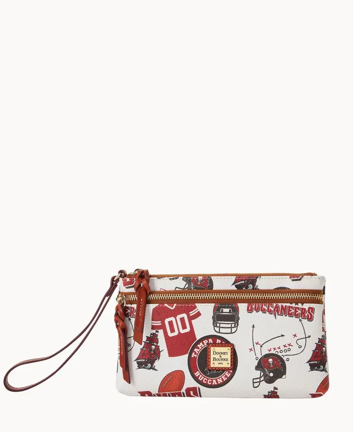 Dooney and Bourke Wallets NFL Buccaneers Double Zip Wristlet Tampa Bay Buccaneers 8211 WomenMen Dooney and Bourke Wallets NFL Buccaneers Double Zip Wristlet Tampa Bay Buccaneers 8211 WomenMen
