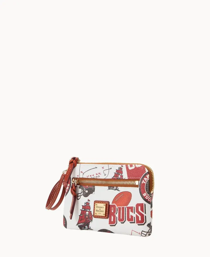 Dooney and Bourke Wallets NFL Buccaneers Zip Around Wristlet Buccaneers 8211 WomenMen