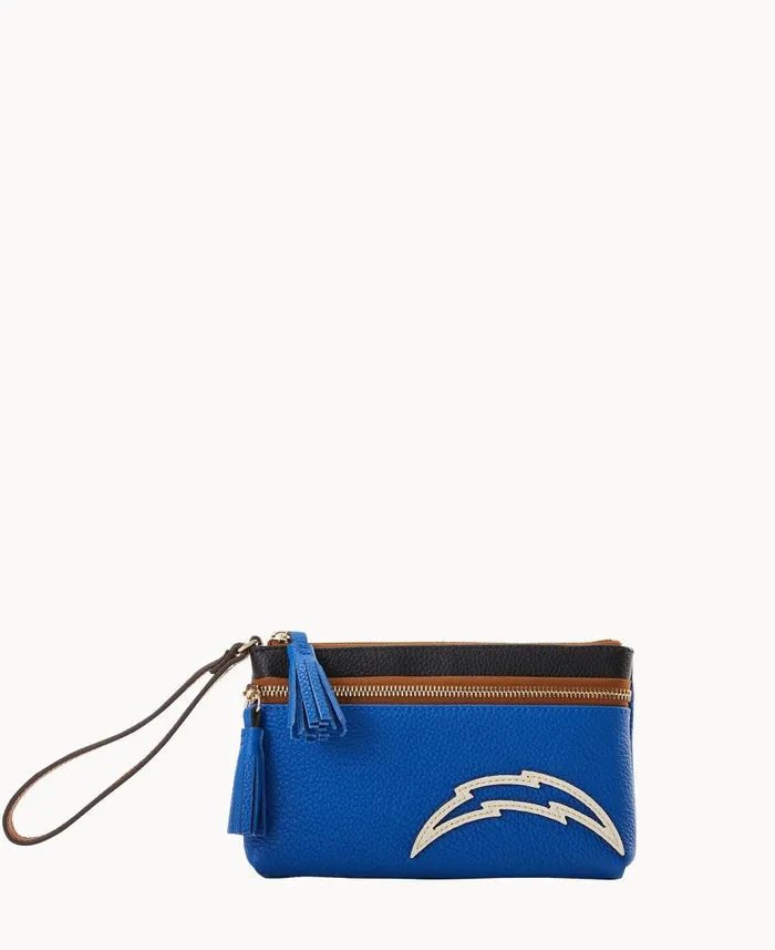 Dooney and Bourke Wallets NFL Chargers Double Zip Wristlet Chargers 8211 WomenMen Dooney and Bourke Wallets NFL Chargers Double Zip Wristlet Chargers 8211 WomenMen