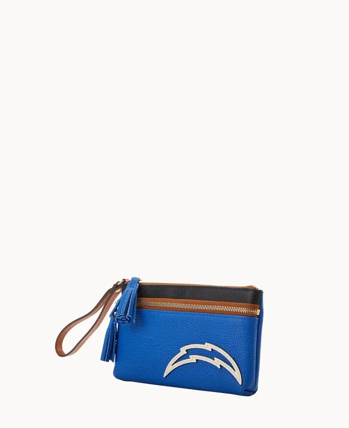 Dooney and Bourke Wallets NFL Chargers Double Zip Wristlet Chargers 8211 WomenMen Dooney and Bourke Wallets NFL Chargers Double Zip Wristlet Chargers 8211 WomenMen