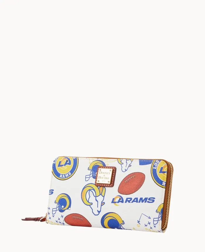 Dooney and Bourke Wallets NFL Rams Large Zip Around Wristlet Rams 8211 WomenMen Dooney and Bourke Wallets NFL Rams Large Zip Around Wristlet Rams 8211 WomenMen
