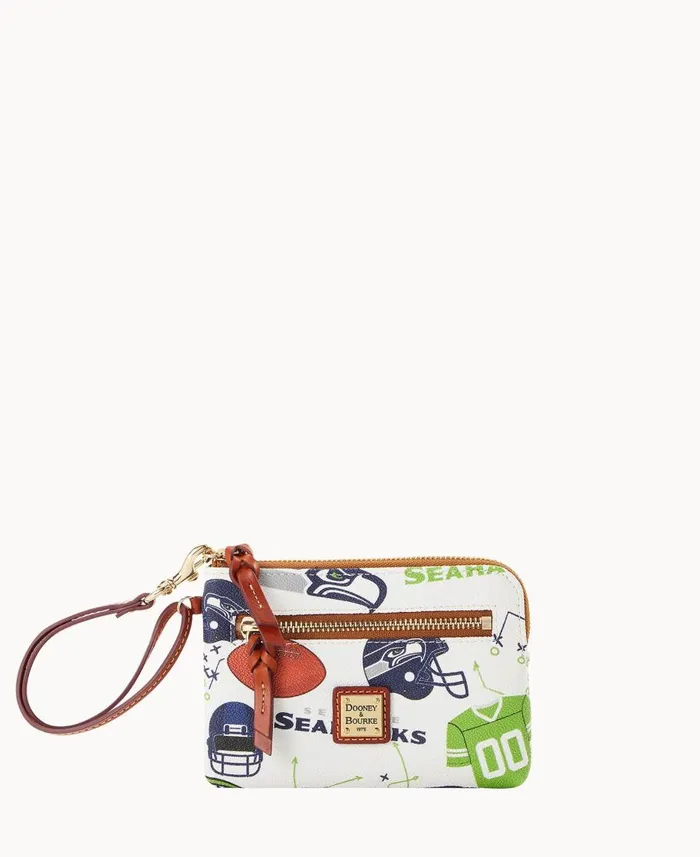 Dooney and Bourke Wallets NFL Seahawks Zip Around Wristlet Seahawks 8211 WomenMen Dooney and Bourke Wallets NFL Seahawks Zip Around Wristlet Seahawks 8211 WomenMen