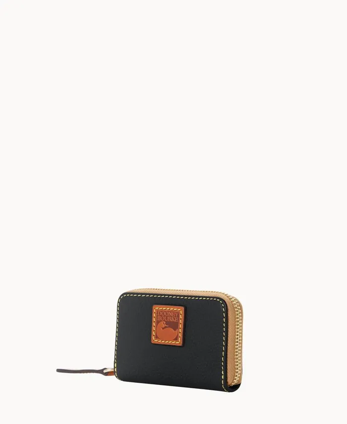 Dooney and Bourke Wallets Pebble Grain Zip Around Credit Card Case Black 8211 WomenMen Dooney and Bourke Wallets Pebble Grain Zip Around Credit Card Case Black 8211 WomenMen