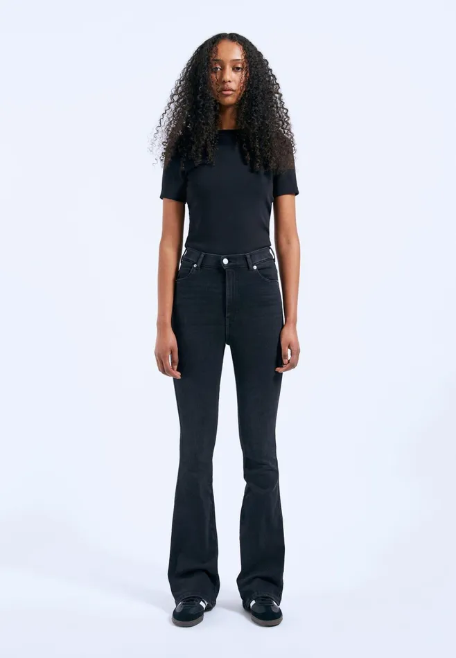 Dr Denim Flare and Bootcut Women Moxy Flare 8211 Black Mist Black Mist