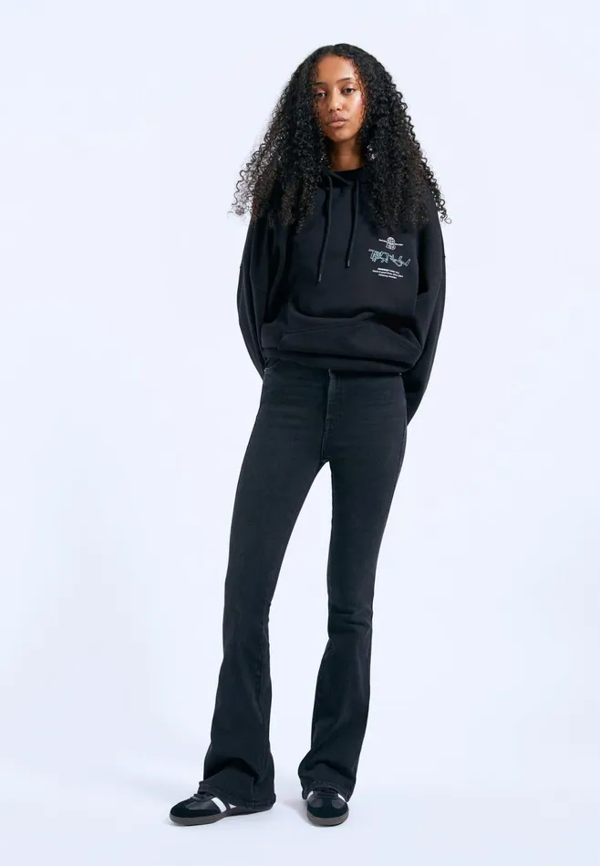 Dr Denim Flare and Bootcut Women Moxy Flare 8211 Black Mist Black Mist