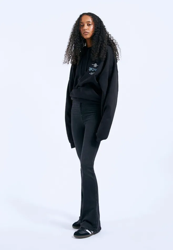 Dr Denim Flare and Bootcut Women Moxy Flare 8211 Black Mist Black Mist