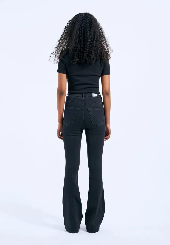 Dr Denim Flare and Bootcut Women Moxy Flare 8211 Black Mist Black Mist