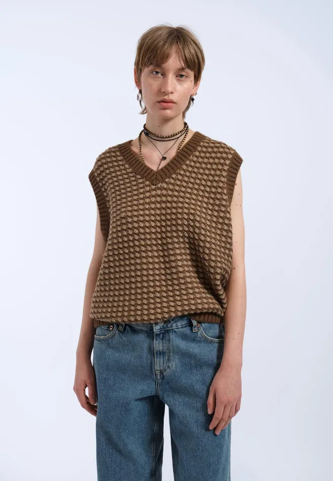 Dr Denim Sweatshirts and Hoodies Women Lowen Vest 8211 Morel Mix Morel Mix