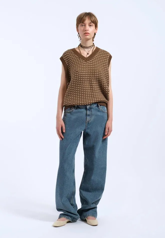 Dr Denim Sweatshirts and Hoodies Women Lowen Vest 8211 Morel Mix Morel Mix