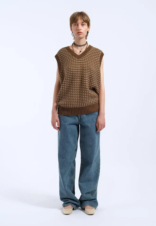 Dr Denim Sweatshirts and Hoodies Women Lowen Vest 8211 Morel Mix Morel Mix