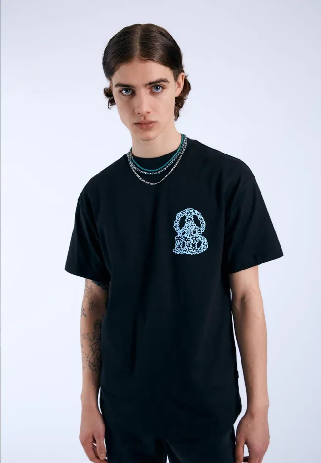 Dr Denim Tees and Tanks Women Trooper Tee 8211 Black Small DD Peace Black Small Dd Peace