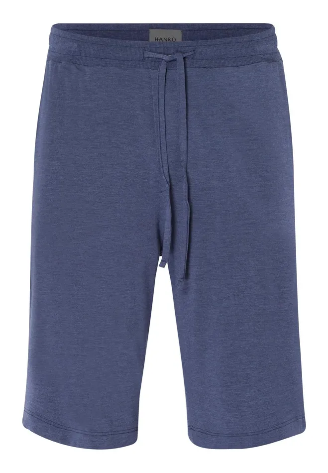 Drawstring Shorts Slate Blue Melange Men HANRO Bottoms