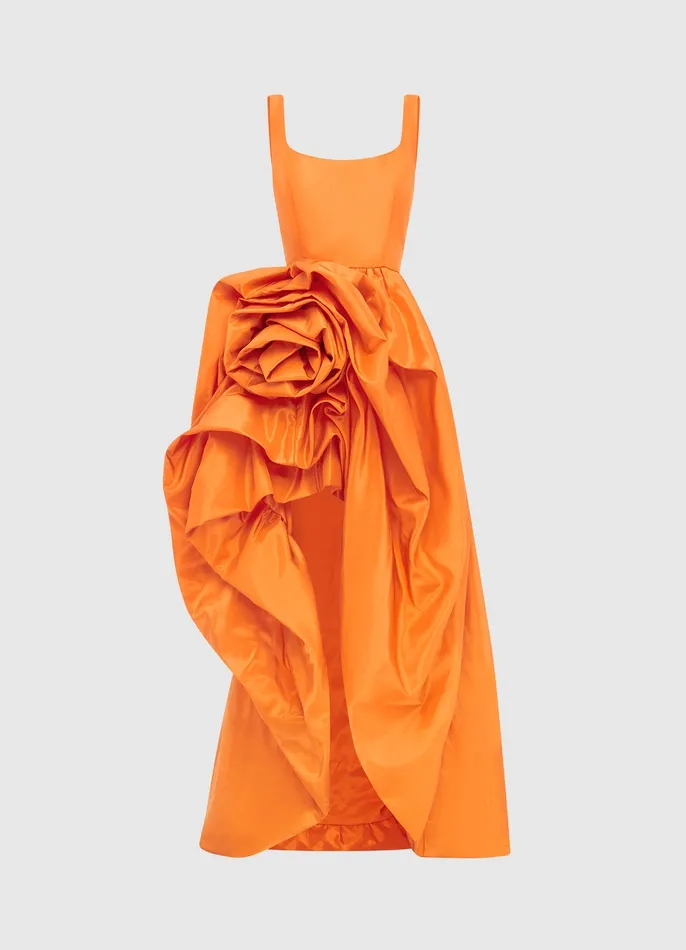 Dresses and Jumpsuits LEO LIN Women Illiana Rose Gown 8211 Tangerine