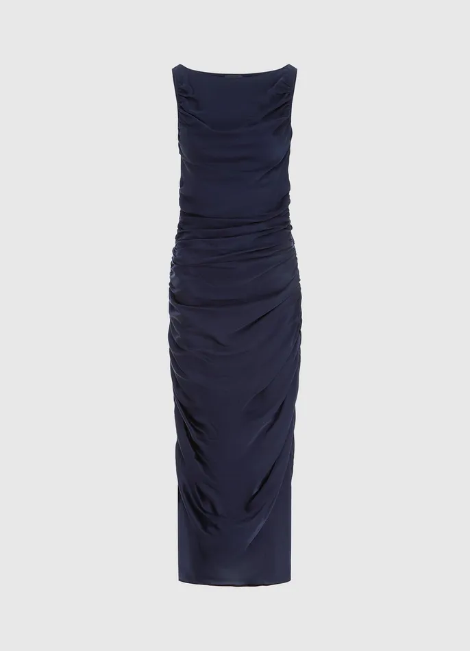 Dresses and Jumpsuits LEO LIN Women Laura Midi Dress 8211 Oxford Blue