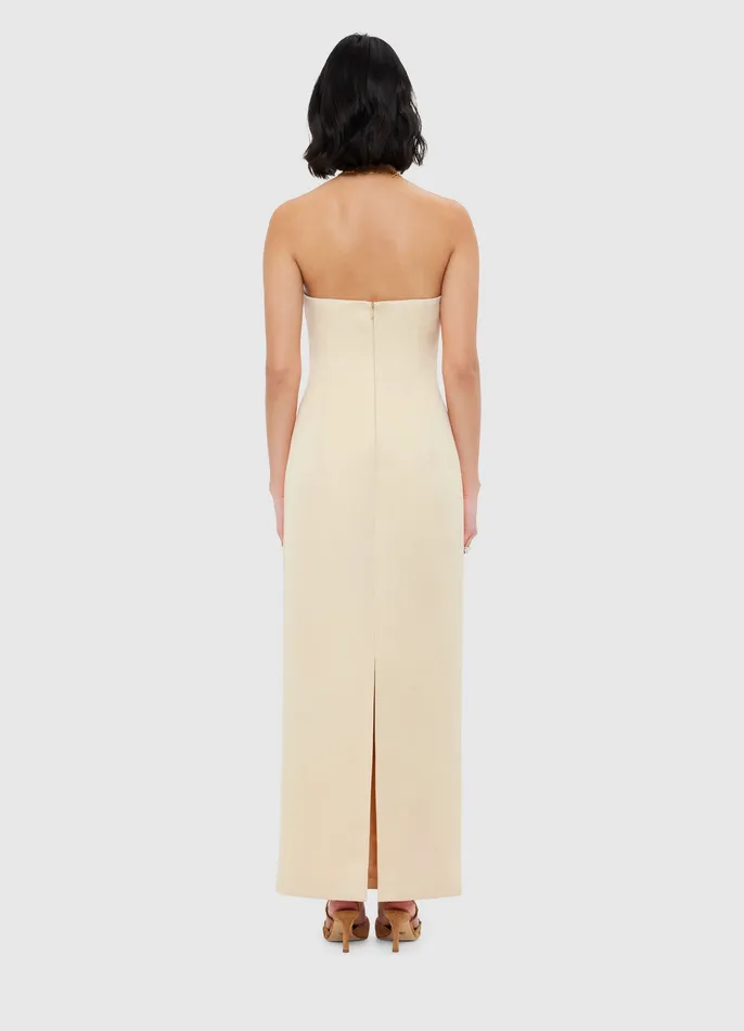 Dresses and Jumpsuits Rayna Bustier Maxi Dress 8211 Champagne 8211 LEO LIN Women